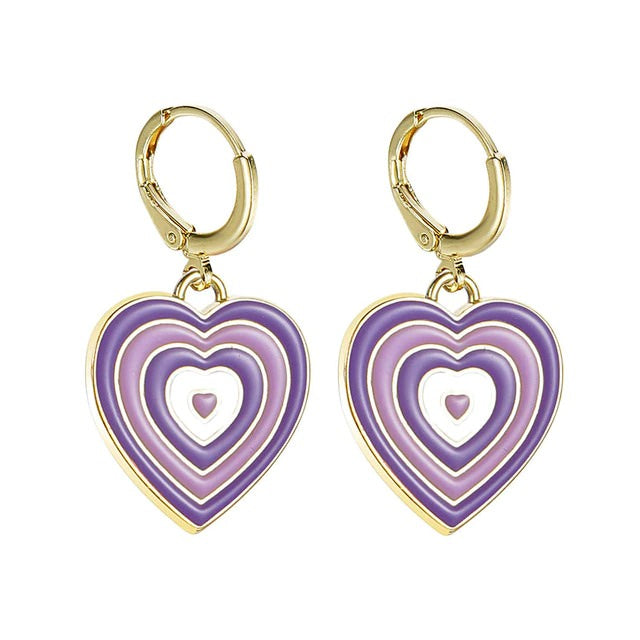 Boogzel Apparel Heart Aesthetic Earrings