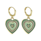Boogzel Apparel Heart Aesthetic Earrings, view 2