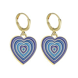 Boogzel Apparel Heart Aesthetic Earrings, view 3