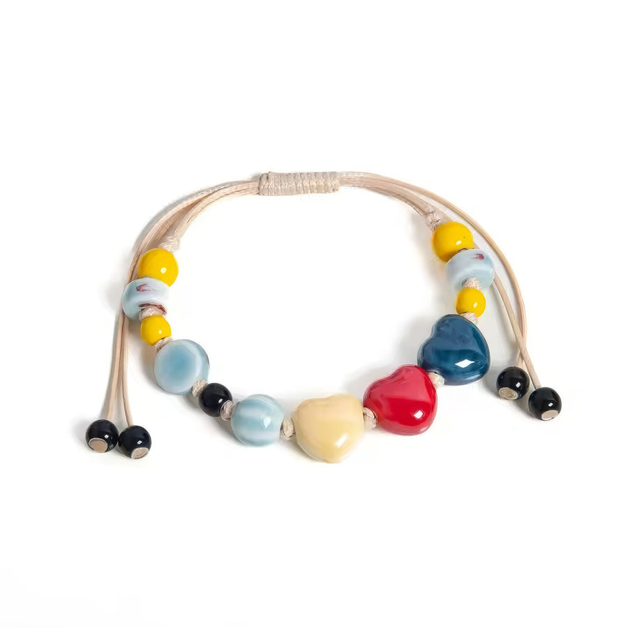 Boogzel Apparel Heart Bead Bracelet