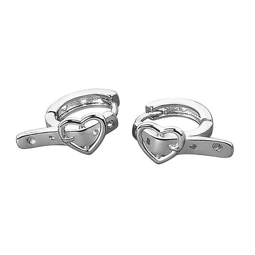 Boogzel Apparel Heart Buckle Belt Earrings