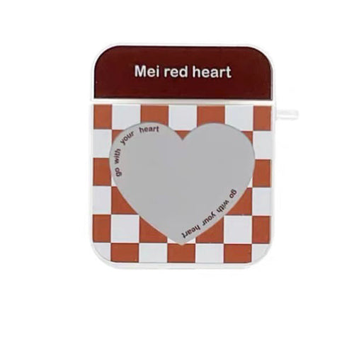 Boogzel Apparel Heart Check Pattern AirPods Case