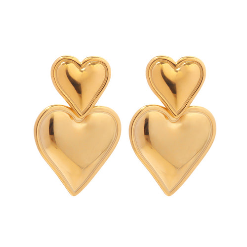 Boogzel Apparel Heart Chunky Earrings