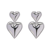 Boogzel Apparel Heart Chunky Earrings, view 2