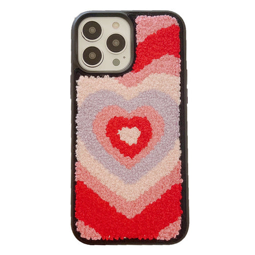 Boogzel Apparel Heart Embroidered iPhone Case