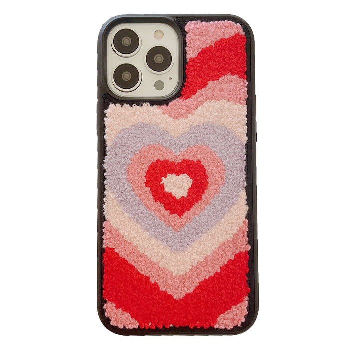 Boogzel Apparel Heart Embroidered iPhone Case