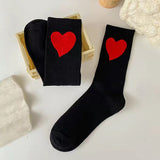 Boogzel Apparel Heart Embroidery Socks, view 3