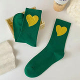 Boogzel Apparel Heart Embroidery Socks, view 4