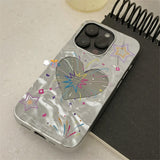 Boogzel Apparel Heart Fireworks iPhone Case, view 3