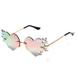 Boogzel Apparel Heart Flame Glasses, view 4