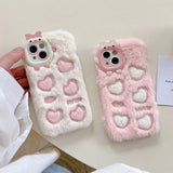Boogzel Apparel Heart Furry iPhone Case, view 3