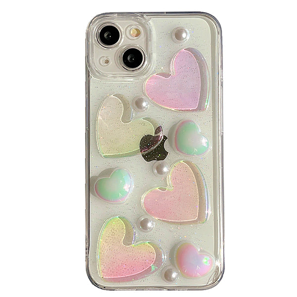 Boogzel Apparel Heart Glitter iPhone Case