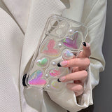 Boogzel Apparel Heart Glitter iPhone Case, view 3