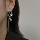 Boogzel Apparel Heart Irregular Earrings, view 3