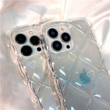 Boogzel Apparel Heart Light Diffraction iPhone Case, view 4