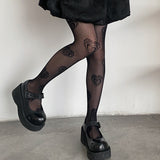 Boogzel Apparel Heart Mesh Tights, view 4