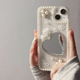 Boogzel Apparel Heart Mirror iPhone Case, view 3