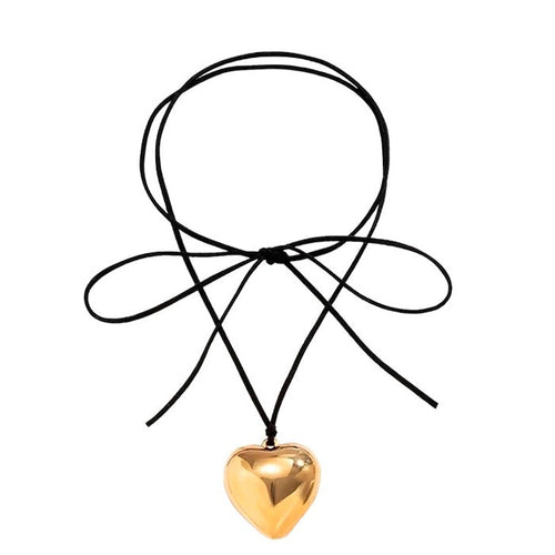 Boogzel Apparel Heart Pendant Choker