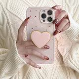 Boogzel Apparel Heart Polka Dot iPhone Case, view 2
