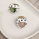 Boogzel Apparel Heart Polka Dot Ring, view 5