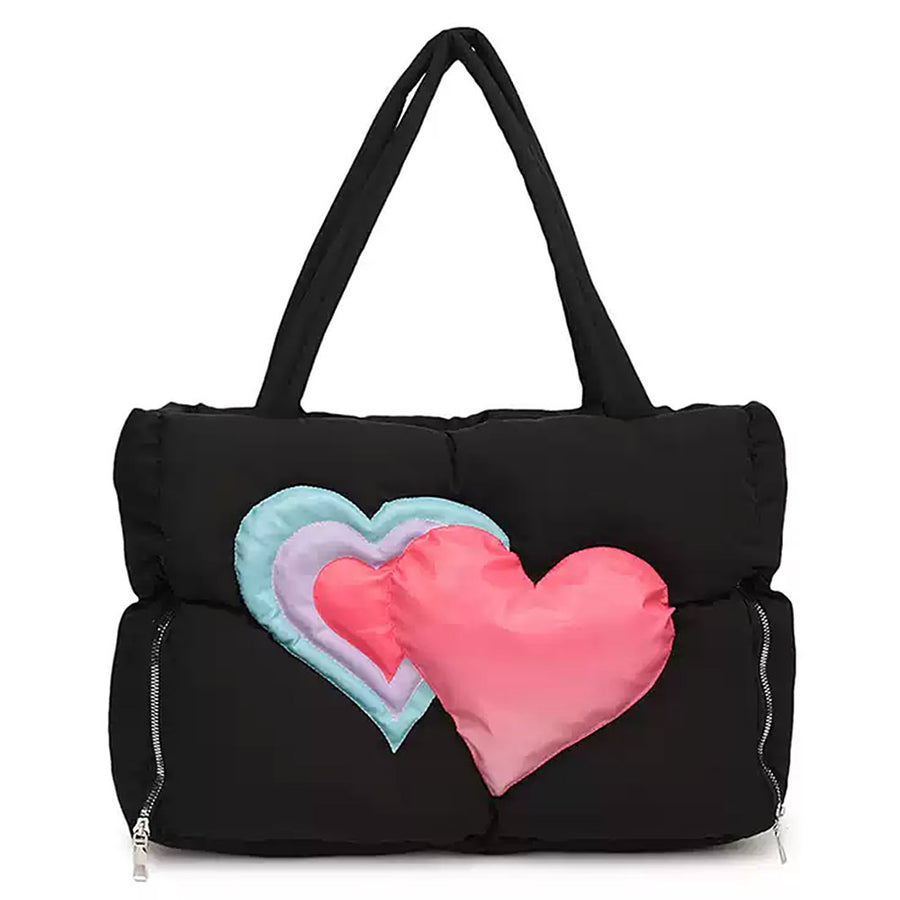 Boogzel Apparel Heart Puffer Handbag