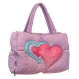 Boogzel Apparel Heart Puffer Handbag, view 2