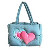 Boogzel Apparel Heart Puffer Handbag, view 3
