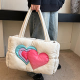 Boogzel Apparel Heart Puffer Handbag, view 4