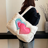 Boogzel Apparel Heart Puffer Handbag, view 5