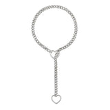Boogzel Apparel Heart Ring Drop Chain Necklace, view 2