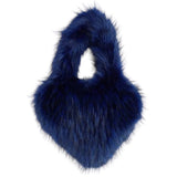 Boogzel Apparel Heart Shape Fuzzy Handbag, view 3