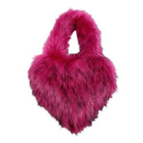 Boogzel Apparel Heart Shape Fuzzy Handbag, view 4