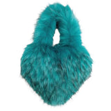 Boogzel Apparel Heart Shape Fuzzy Handbag, view 6