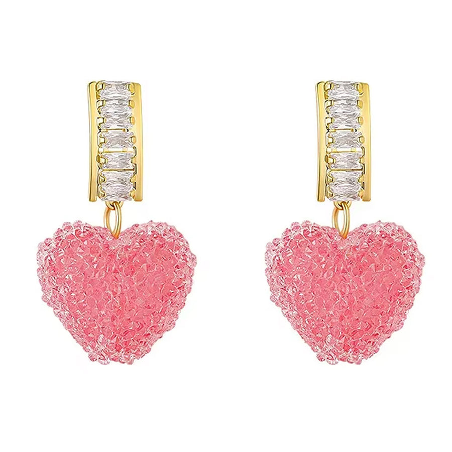Boogzel Apparel Heart Sugar Candy Earrings