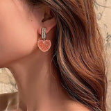 Boogzel Apparel Heart Sugar Candy Earrings, view 4
