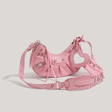 Boogzel Apparel Heart Y2K Mini Shoulder Bag, view 5