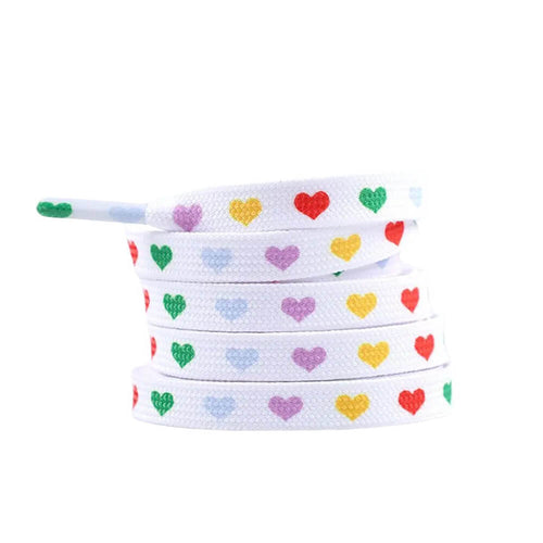 Boogzel Apparel Hearts Print Shoe Laces