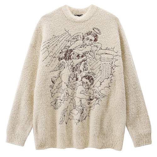Boogzel Apparel Heavenly Angels Oversized Sweater