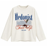 Boogzel Apparel Hedonist Print Aesthetic Long Sleeve Top, view 2