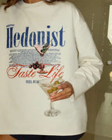 Boogzel Apparel Hedonist Print Aesthetic Long Sleeve Top, view 6