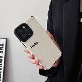Boogzel Apparel Hello Minimalist IPhone Case, view 3