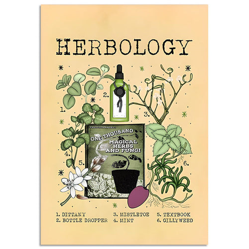 Boogzel Apparel Herbology Paper Poster