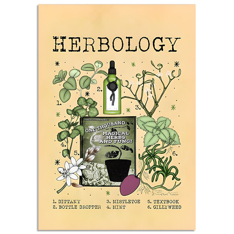 Boogzel Apparel Herbology Paper Poster