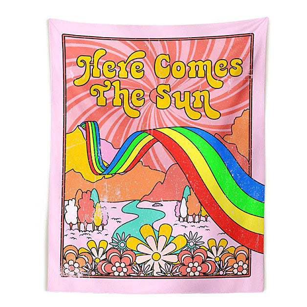 Boogzel Apparel Here Comes The Sun Tapesrty