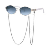 Boogzel Apparel Hexagonal Sunglasses with Chain, view 5