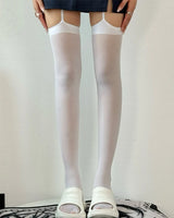 Boogzel Apparel High School Crush Suspender Tights, view 6