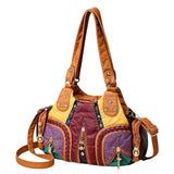 Boogzel Apparel Hippie Aesthetic Patchwork Handbag, view 3