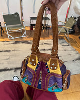 Boogzel Apparel Hippie Aesthetic Patchwork Handbag, view 4