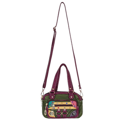 Boogzel Apparel Hippie Aesthetic Patchwork Mini Bag