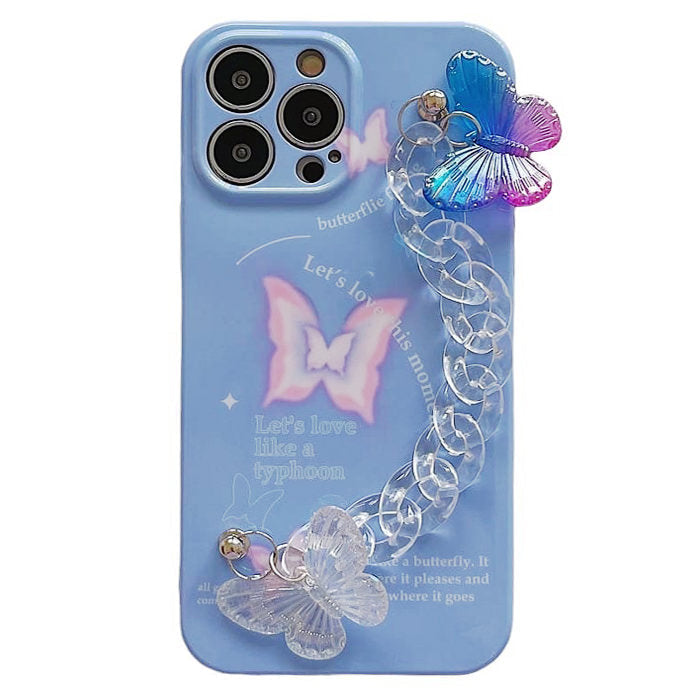 Boogzel Apparel Holographic Butterfly Chain iPhone Case